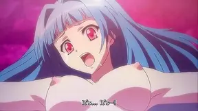 Hentai tentacle monster fucks the tender holes of a petite teen girl