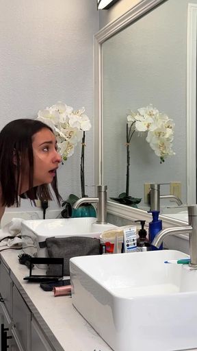 Free Use My Step Sis While She's Doing Her Makeup - Hailey Rose   Clip 2