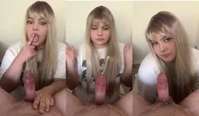 Surprise! Big cumshots disgust femdom compilation