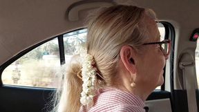 Mature Blonde Wife Enjoys Sex in Between
