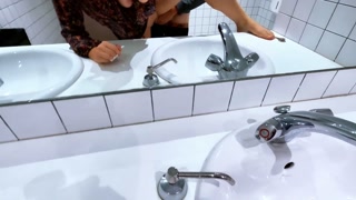 Sex at work. My coworker cheats on his girlfriend with me in the lunch break.