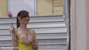 Jeny Smith’s Shorts Flashing & Public Play