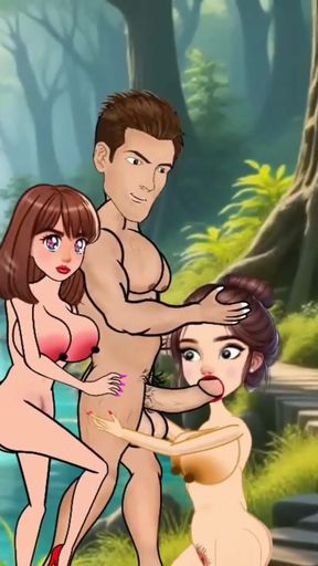 The shopkeeper two friends in the woods. Hindi Sex Story   Clip 2