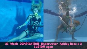 23 WEEK COMPILATION Ashlee Rose underwater temptation cumshot darkness scuba 70056