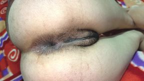 Quickly Hard Anal Sex with Sexy Maid, Moaning at Night