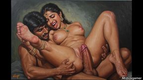 Hot desi teacher gives blowjob