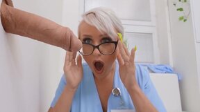 ”The sexy Nurse Angel Wicky Gets A Glory Hole Ass Fuck”
