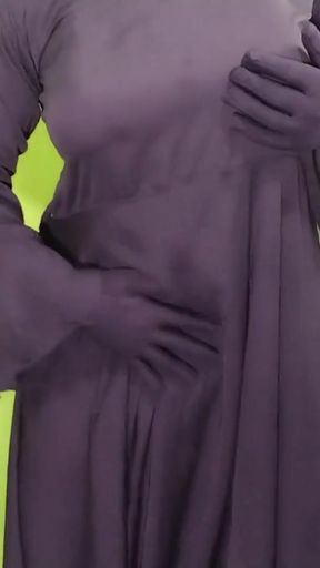 With her father-in-law because her husband was not at home   Clip 1