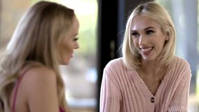 Adult Time - MILF Pristine Edge Can't Resist Scissoring Her Younger Coworker Sky Pierce's Wet Pussy!