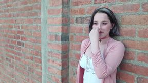 TAKING MY STEPSISTER FOR A WALK WITH A VIBRATOR STUCK IN HER PUSSY PART 1