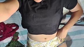 My sister-in-law shows me her delicious pussy