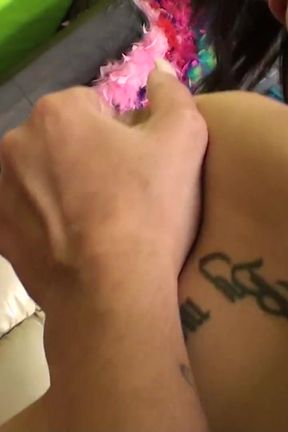 "Please cum in my eye!"