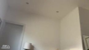 Curly-Haired Redhead Housesitter Gets Wild While Mom's Away!