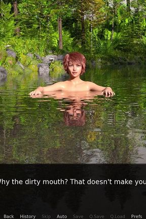 Dusklight Manor - Sex Scene 9 - Jhon Having Fun with Audrey &amp; Lizzie and Fucked Audrey Inside River