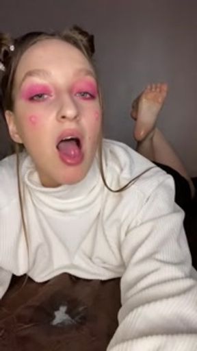 Drooling and oil feet