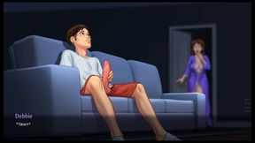 Summertime Saga Part 25 By DarkCookie - MILF Stepmom Helps Pervert Masturbate, MILF Pussy Fingering