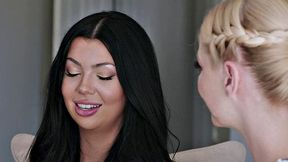 GIRLSWAY - Lesbian Holly Day Seeks Answers from MILF Serene Siren