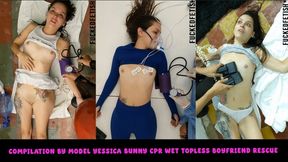 WMV COMPILATION by model Yessica Bunny cpr wet topless boyfriend rescue 70049