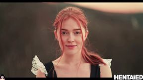HENTAIED - Jia Lissa rides huge Dildo with perfect Ahegao