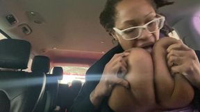 Cory Chase's chesty MOM gets nipple suckles at car wash