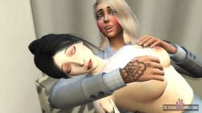 Tattooed Lesbians Play with Sex Toys
