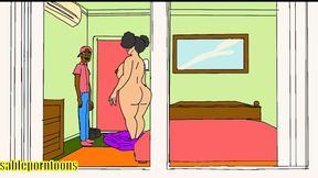 Big Dick Handyman Fucks Thick Ebony Redbone