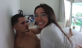 fitness brazilian babe amira daher first ever double penetration