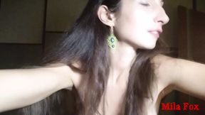 I fuck with a random fan and swallow his sperm while my husband at home. Lisichka Mila Fox