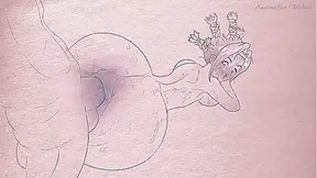 Animation on paper ( pens and pencils) Hentai Anime: Hunter x Hunter Menchi ( cartoon