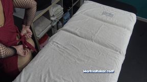 Send My Wife to a Spa but Didn't Expect That Mature Masseur Would Fuck Her