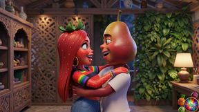 Episode 5 - Cute Strawberry Girl and Sweet Avocado Man Sharing Gentle Moments Ai Hentait