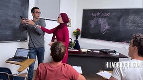 Today'_s Assigment Is To Fuck Your MILF Hijab Teacher