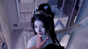 3D Big Boobs Slut Cosplay Babe Got Fucked in the Bathroom