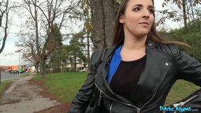 Public Agent - Amirah Adara's secret public hookup for cash
