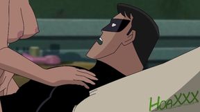 DC Harley Quinn and Nightwing Femdom