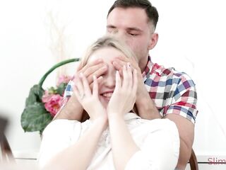 Sara Bork - 4K - Allies Share a Blond with double penetration