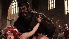 Big Ass MILFs in Renaissance Festival Clothes Get Fucked by Muslim Warriors