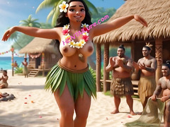 Big Ass Beauty Moana Fucked In Group By Tribal Villagers