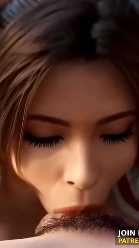 3D Animation : Doa - Mai Shiranui Blowjob Deepthroat Face Cum Ai Generated Uncensored Hentai Cosplay   Clip 1
