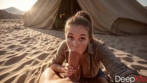a sexy cowgirl showed me her blowjob skills and swallowed all my cum[ai]