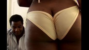Ebony babe loves oral and anal sex