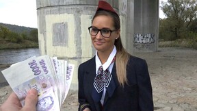 ”Stewardess Gets Cash for Sex”