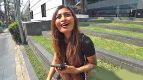 Busty but petite Thai MILF amateur amazing sex with a Farang