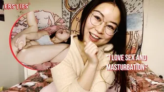 Chinese Amateur Teases Shaved Pussy with Vibrator in Oiled Solo Session
