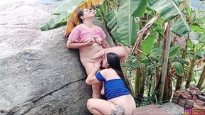 Beautiful lesbians have a great feast licking their pussies - Porn in Spanish
