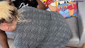BBW MILF Seduces Black Man Into Fucking Her