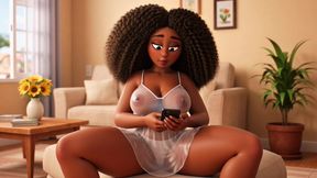 Beautiful Black Brazilian Babe Leaves the House Spotless to Welcome Her Best Friend