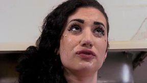 Brunette gets tied up and fucked hard