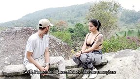 On a camping trip I fuck my neighbor's pussy outdoors CREAMPIE - Porn in Spanish