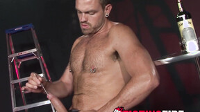”A gentle meat massage turns into an intense meat piercing by handsome Lance Nava”